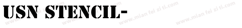 USN Stencil字体转换